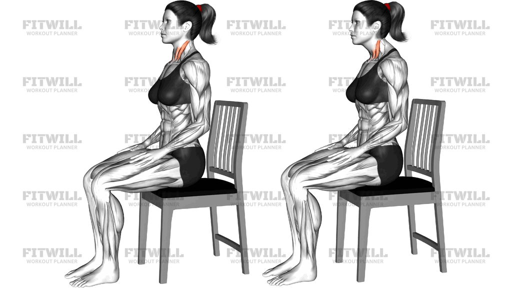 Sitting Chin Tuck On A Chair