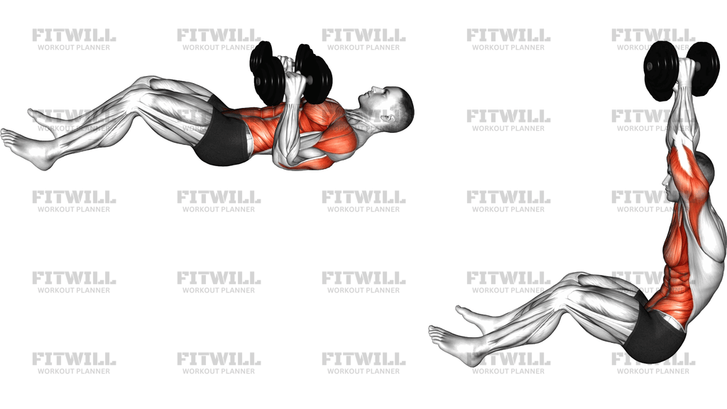 Dumbbell Sit Up To Press