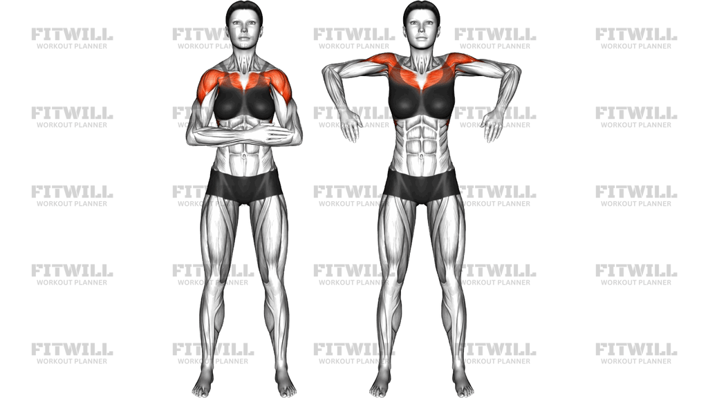 Standing Elbow Raise And Squeeze