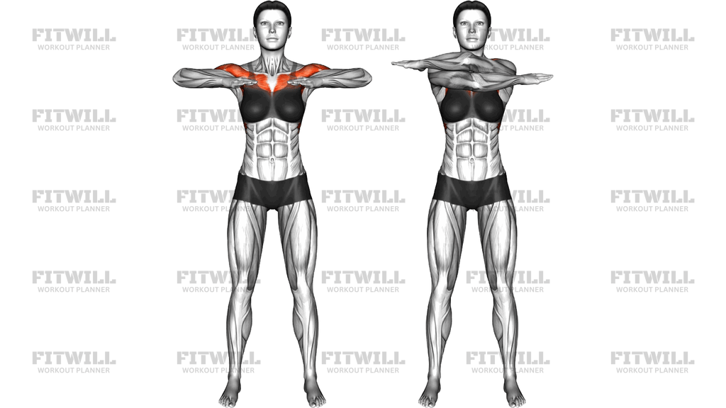 Standing Chest Cross Stretch