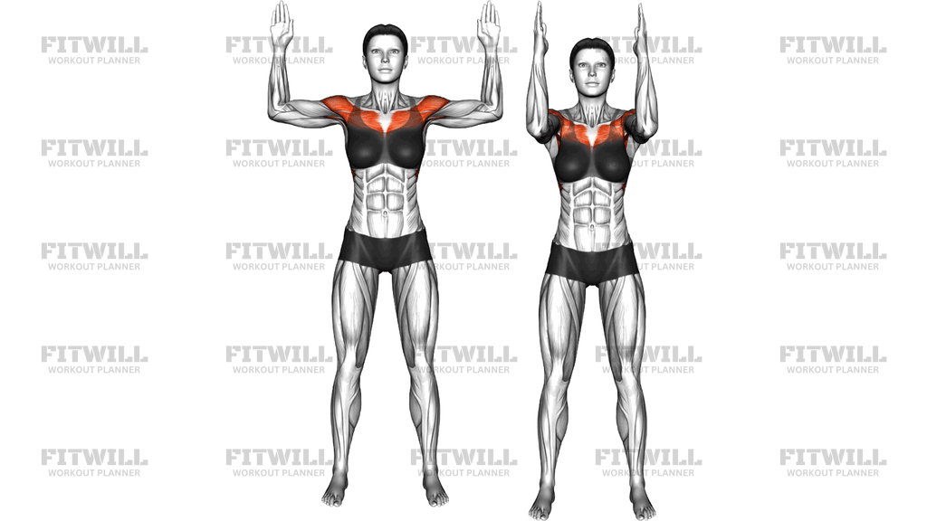 Bodyweight Standing Triple Pec Dec Pulse