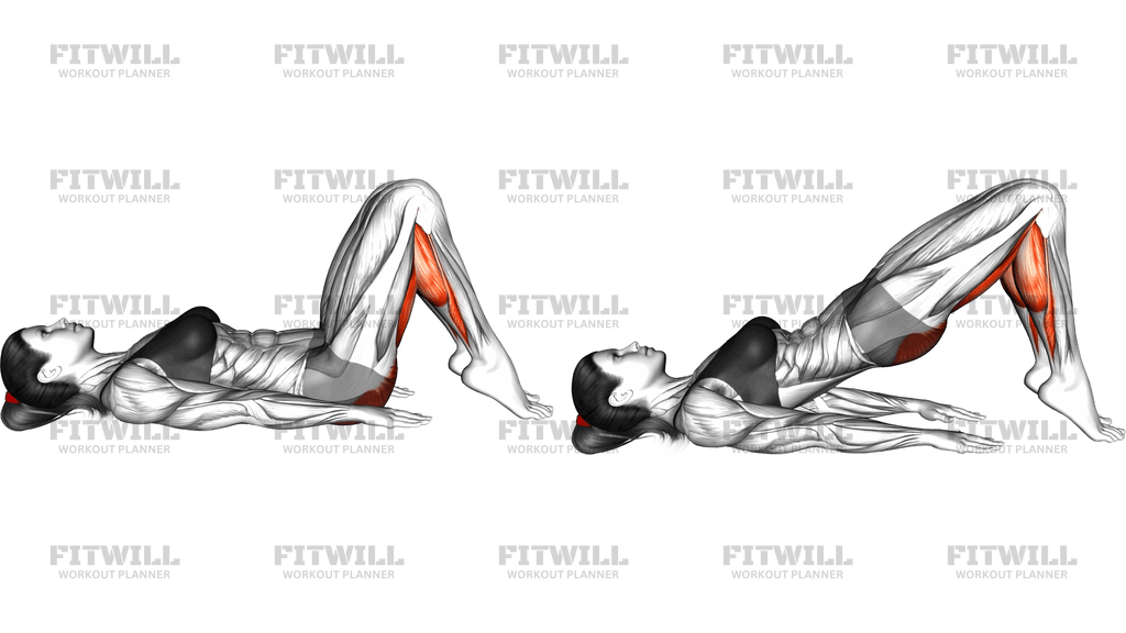 Tip Toe Glute Bridge
