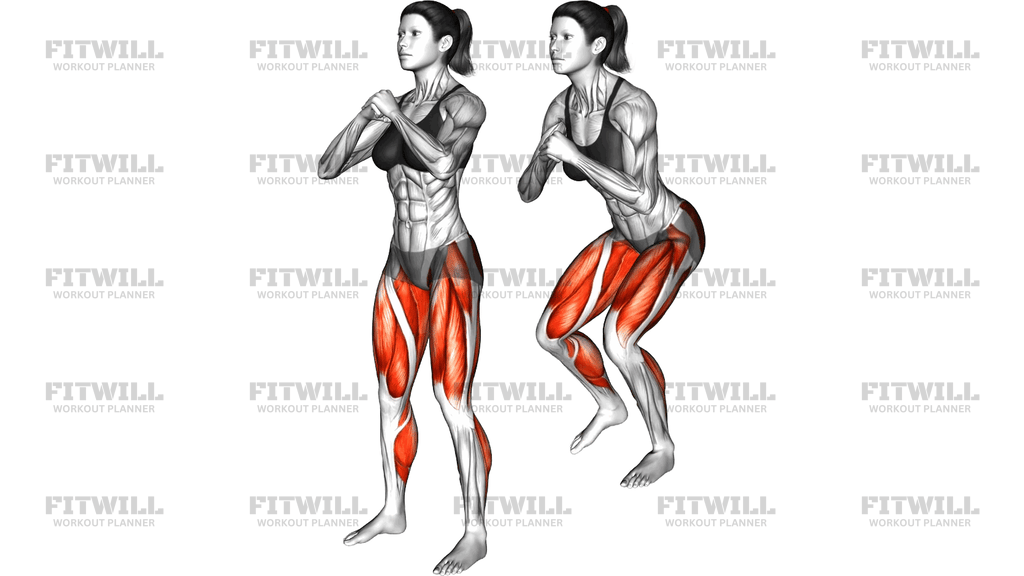 Squat Con Estensione Alternata Dell'anca