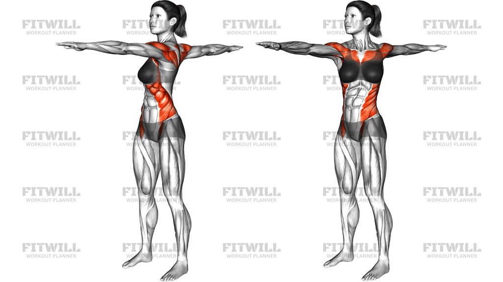 Standing Arms Out Twist