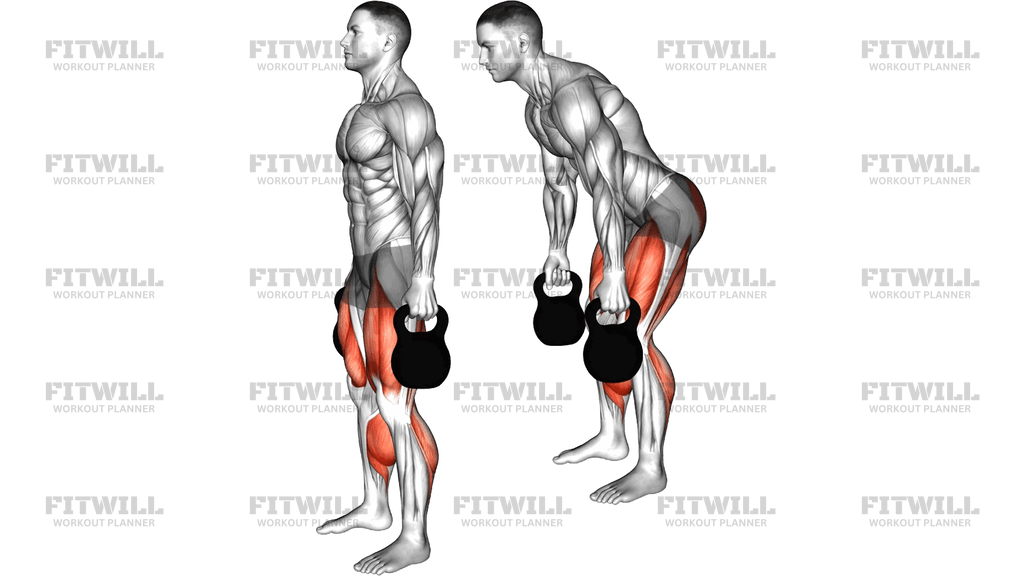 Kettlebell Romanian Deadlift To Squat