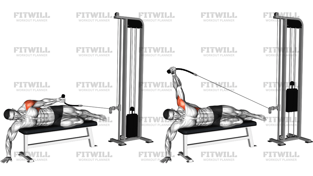 Cable Side Lying Single Arm Lateral Raise