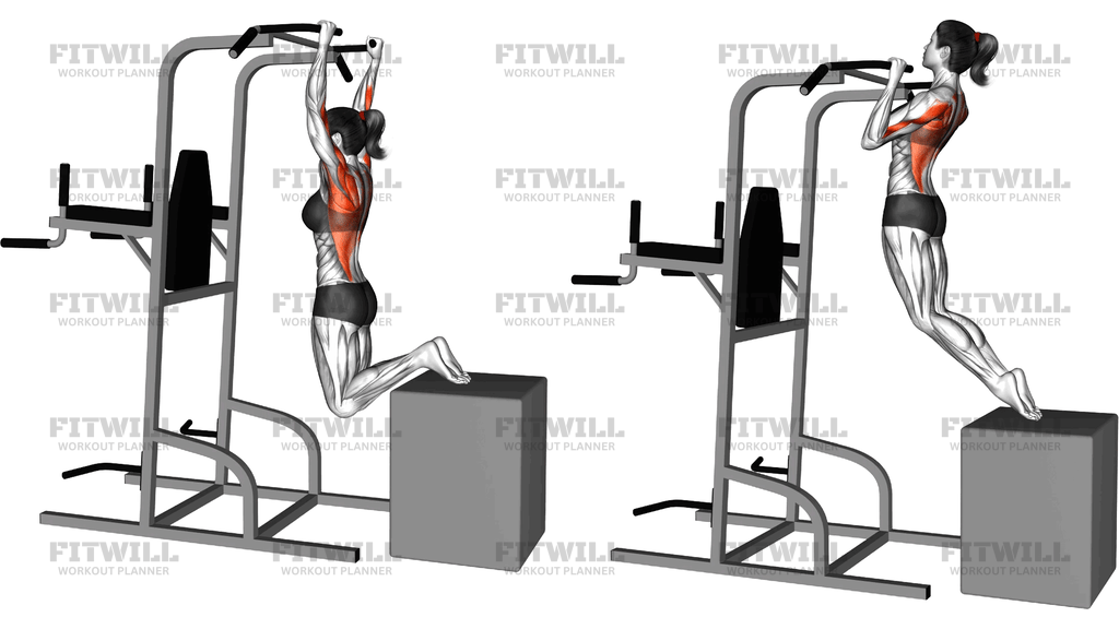 Box Assisted Pull Up