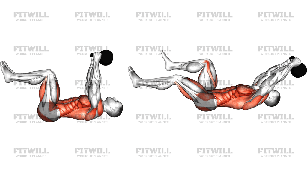 Kettlebell Pullover Dead Bug