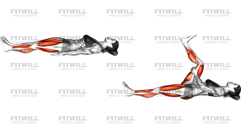 Lying Alternating Legs Extension