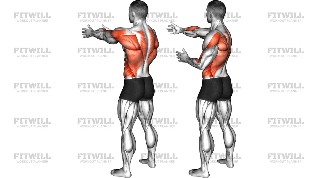 Standing Archer Alternate Arm Row