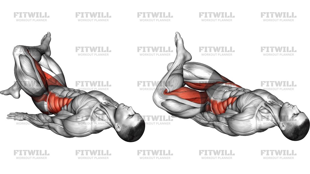 Lying Crossed Legs Twist