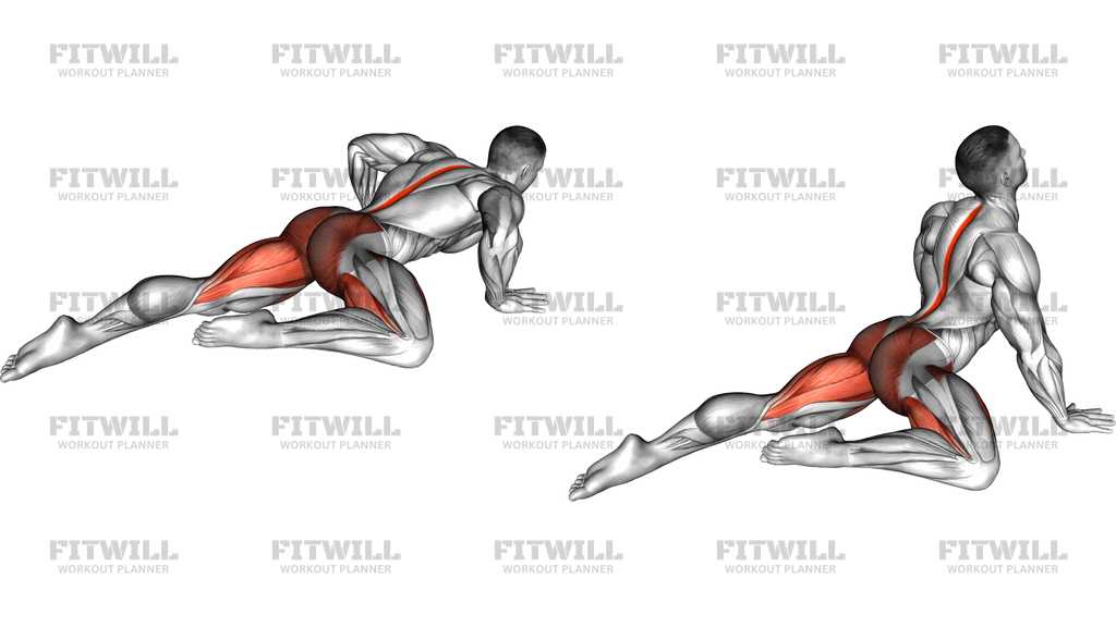 Half Frog Stretch