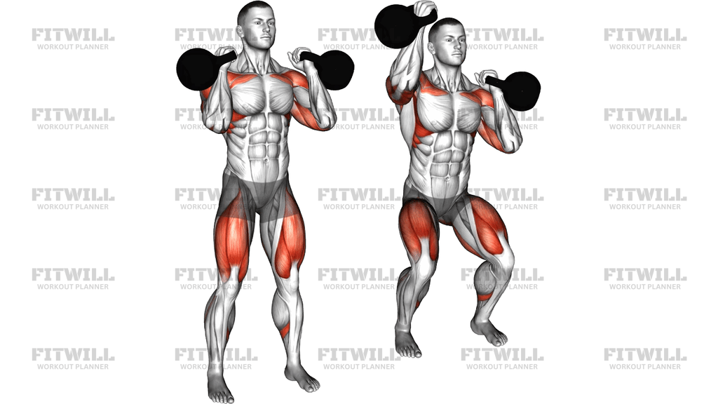 Kettlebell Alternating Arm Thruster