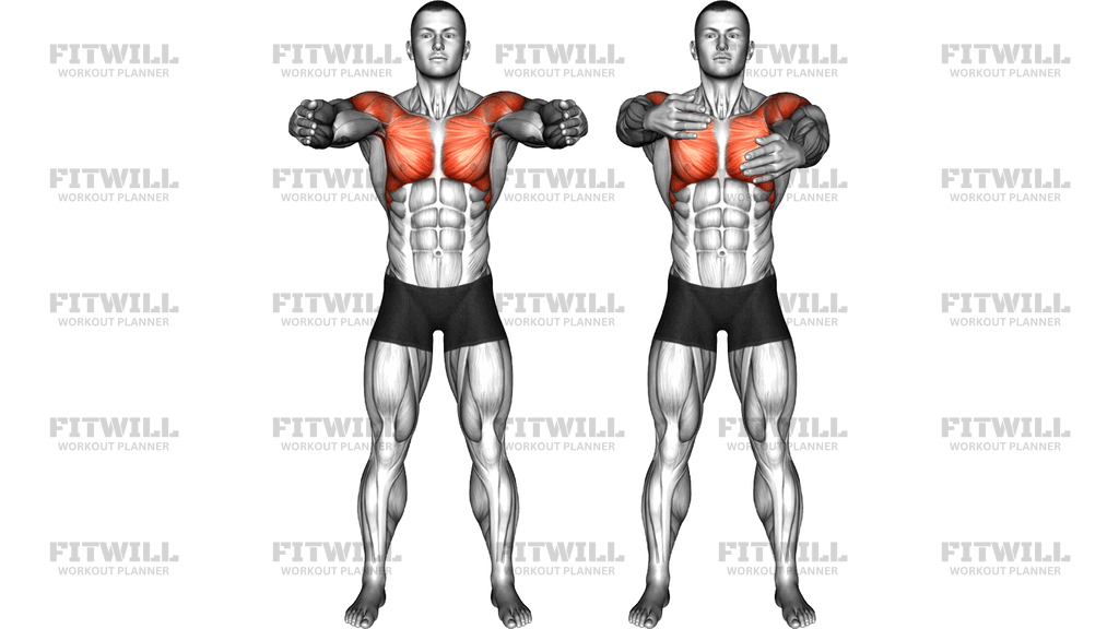 Standing Triple Arm Cross