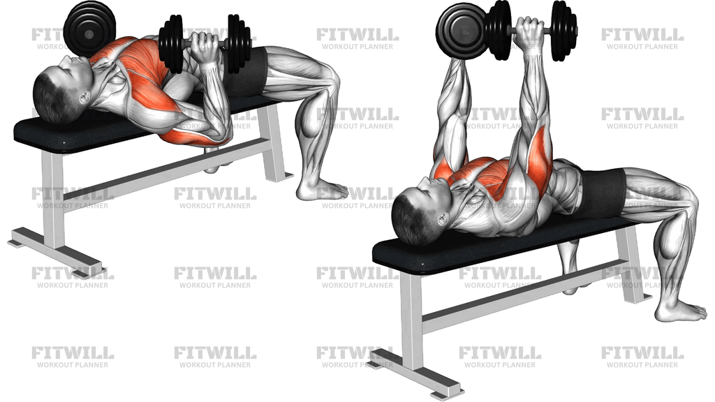 Dumbbell 45 Degrees Press
