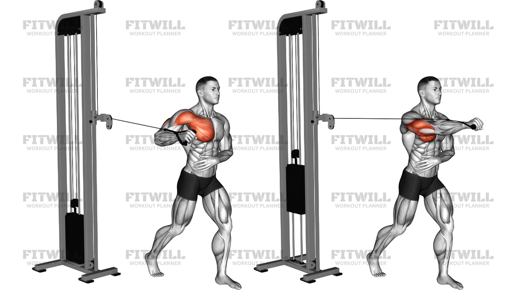 Cable Standing Single Arm Chest Press