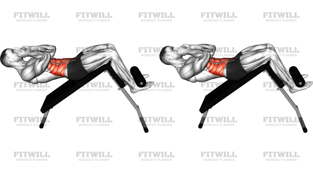 Decline Cross Sit Up