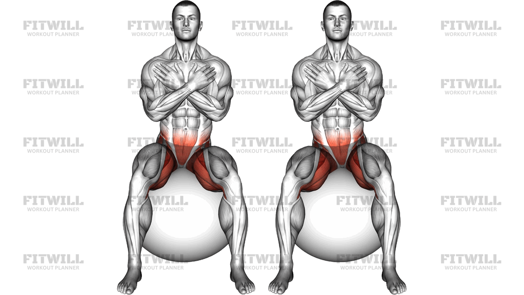 Sitting Side To Side Hip Mobilization On Exercise