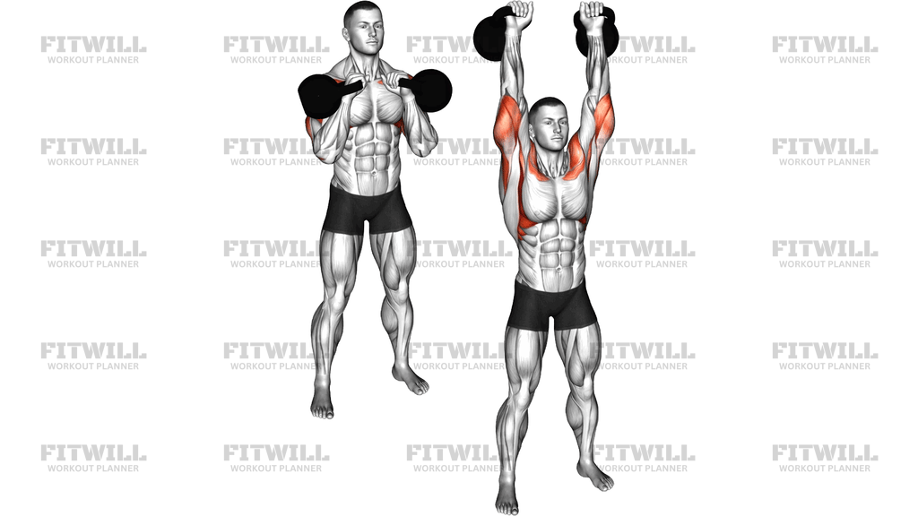 Kettlebell Double Strict Press
