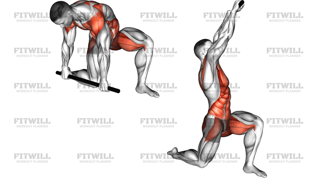 Stick Half Kneeling Flexion Extension Rotation