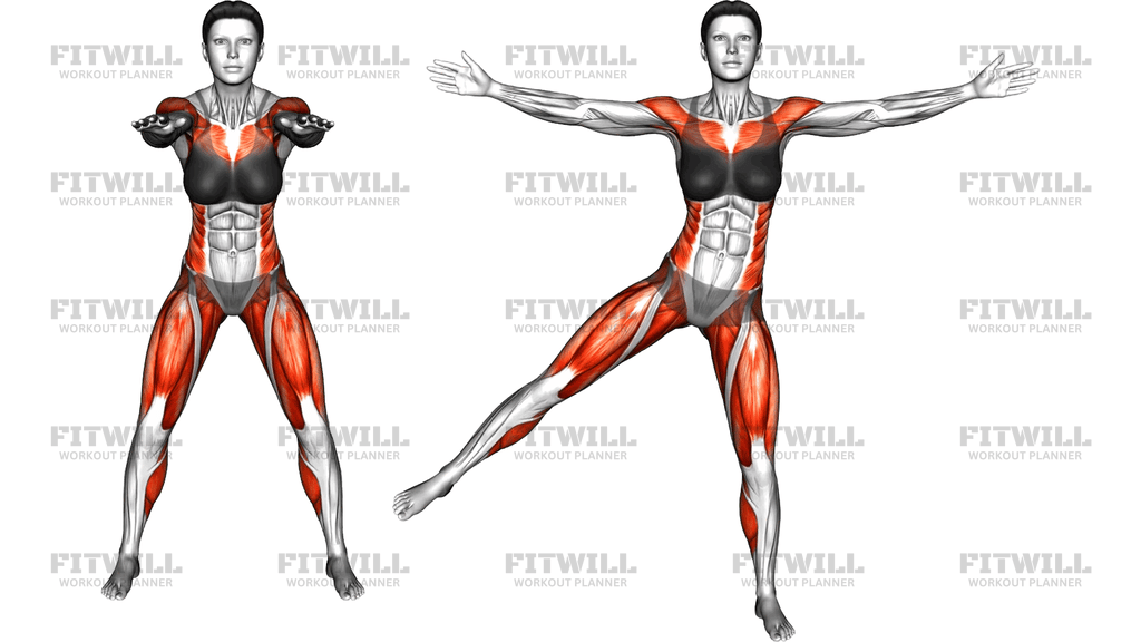 Step Out And Side Leg Lift