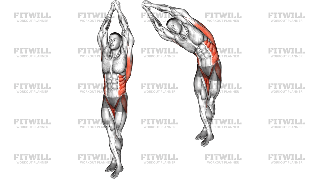 Standing Cross Legs Core Stretch