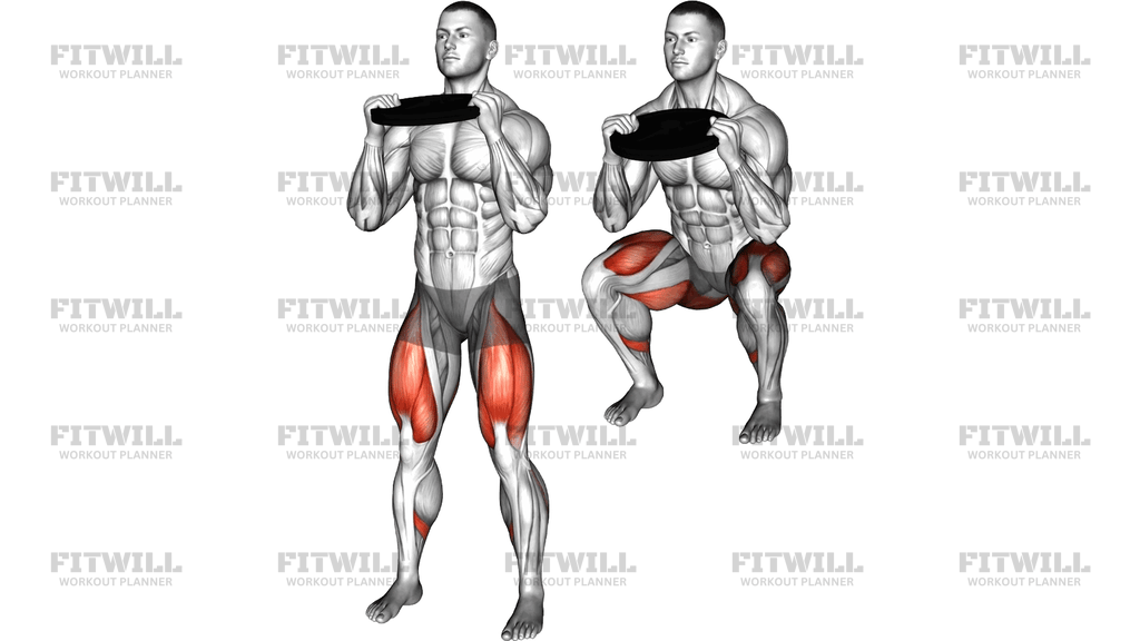 Weighted Plate Squat
