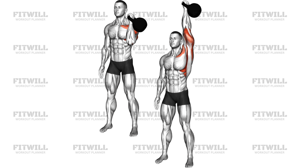 Kettlebell Single Arm Shoulder Press