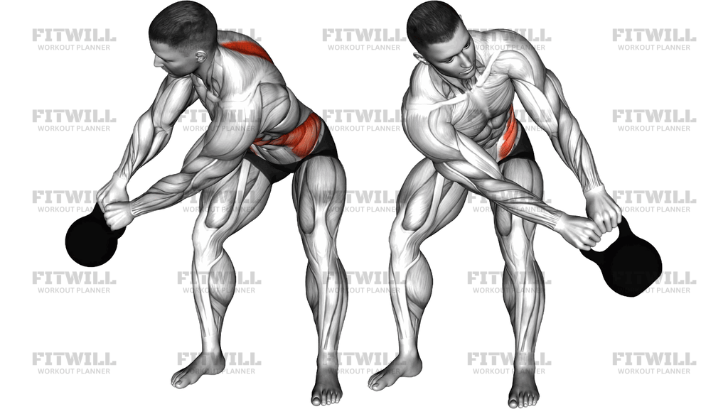Kettlebell Bent Over Spinal Rotation