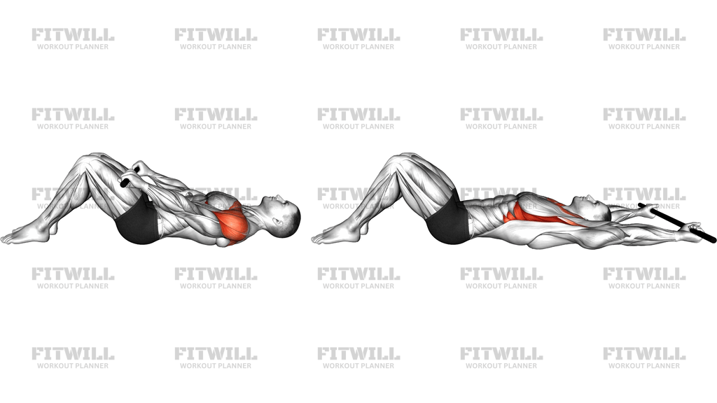 Stick Assisted Lying Supine Shoulder Flexion
