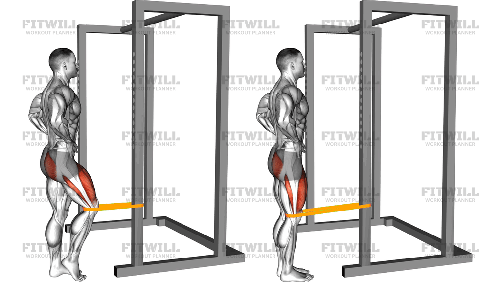 Resistance Band Standing Single Leg Knee Extension