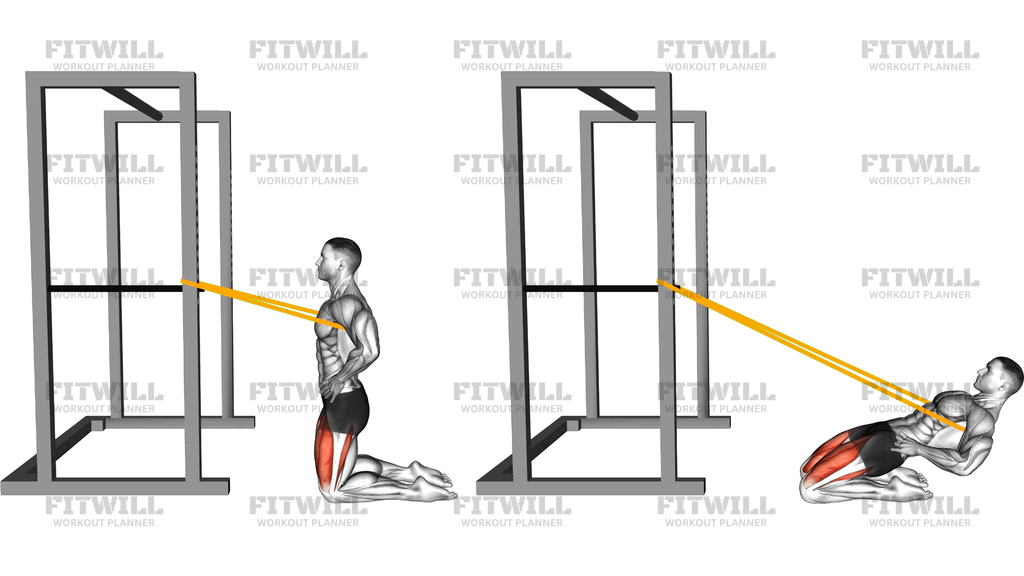 Sissy Squat In Ginocchio Con Elastico