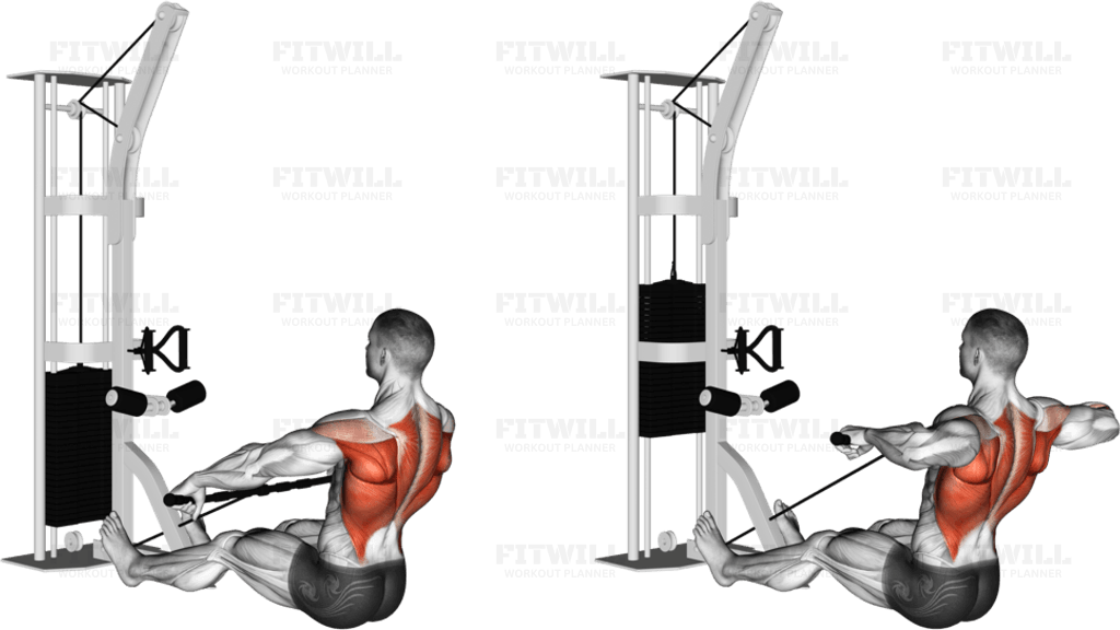 Cable Floor Seated Wide-grip Row