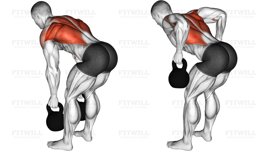 Kettlebell Two Arm Row