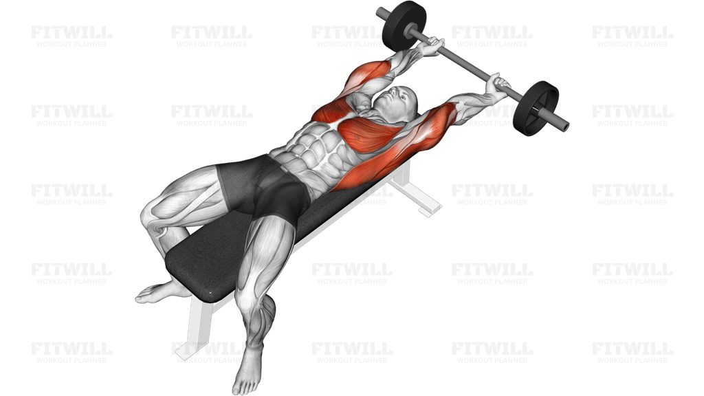 Barbell Pullover Hold Isometric