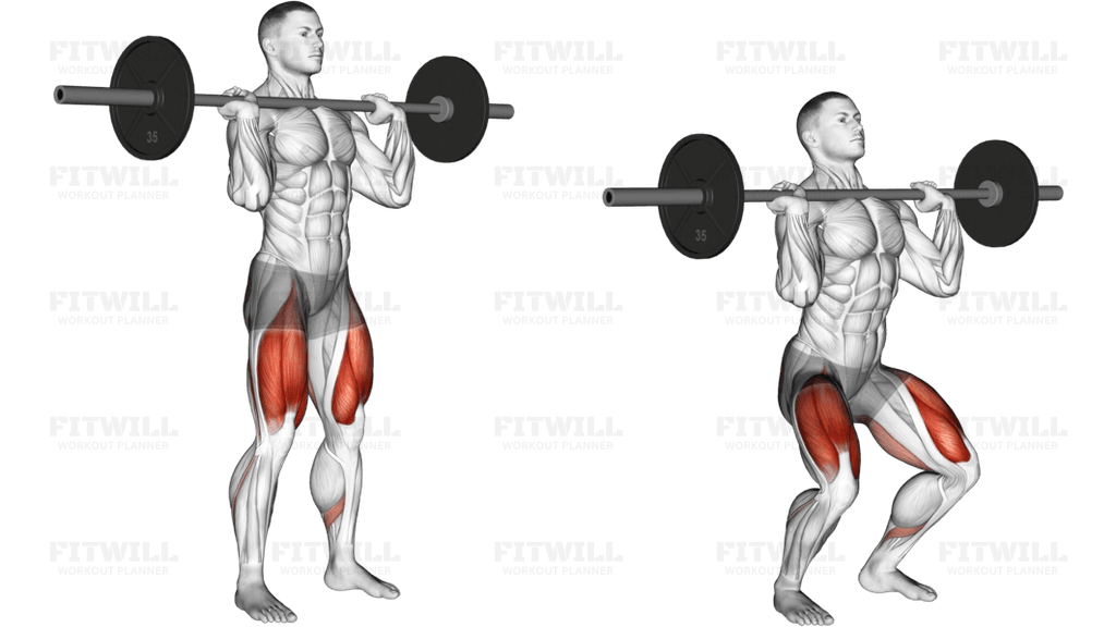 Barbell Jerk Dip Squat