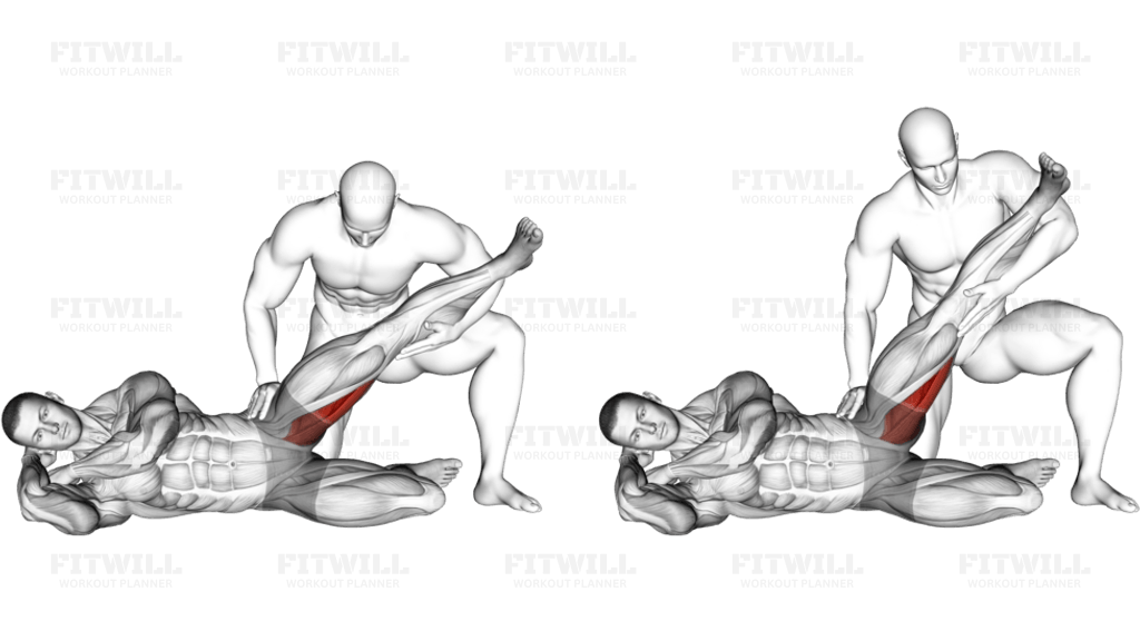 Assisted Side Lying Adductor Stretch