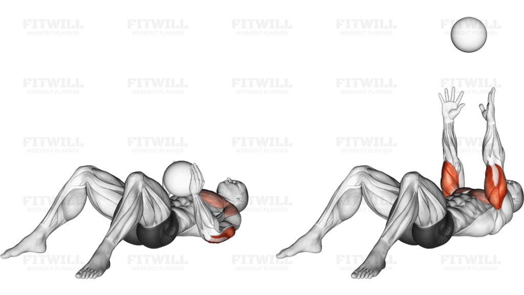 Medicine Ball Supine Chest Throw