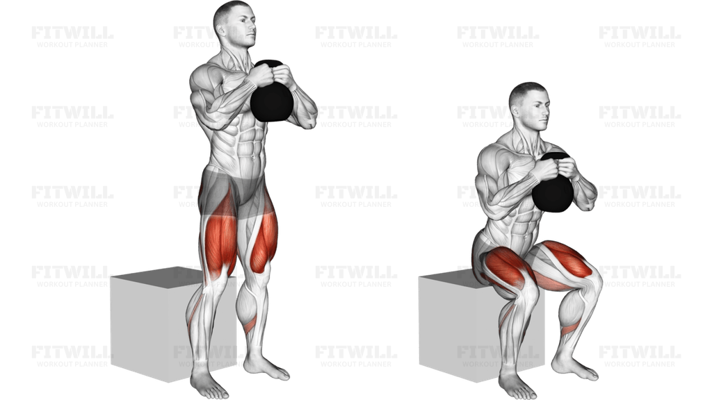 Kettlebell Box Squat