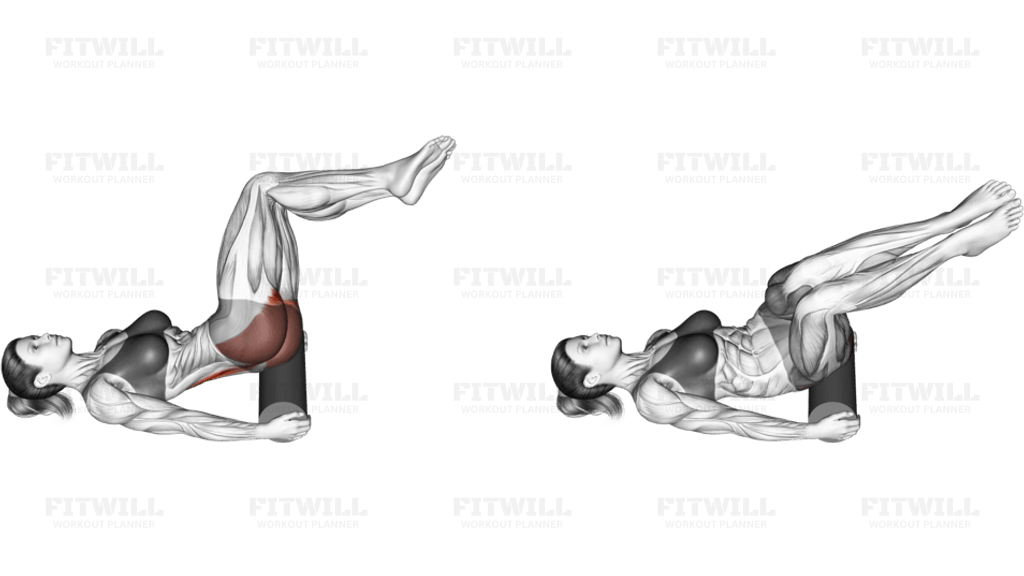 Roll Glute Twist Lying on Floor